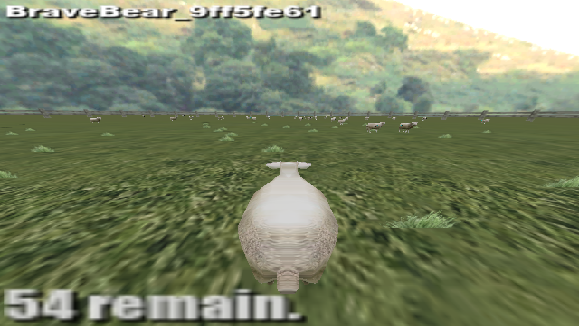 Crazy Cattle 3D gameplay screenshot showing sheep in battle
